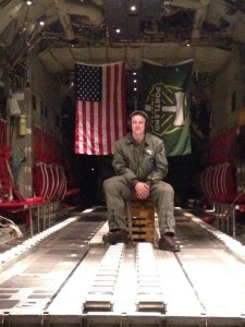 Marine Sgt. Greg Mock , Crewmaster of the C130